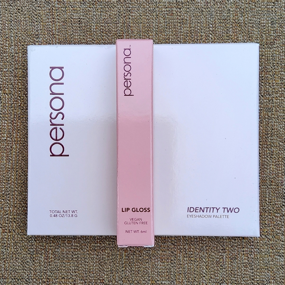🌸🌸🌸3/$50--PERSONA Beauty Identity Two Palette & Hydrating Honey Lip Gloss Duo